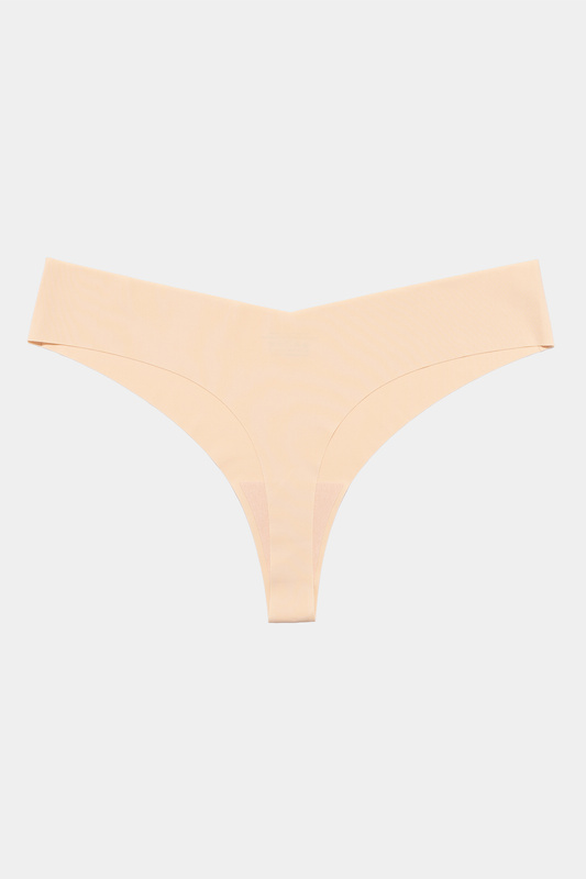 Stringi bezszwowe cięte laserowo beżowe