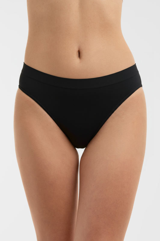 Figi bezszwowe z mikrofibry hipster czarne