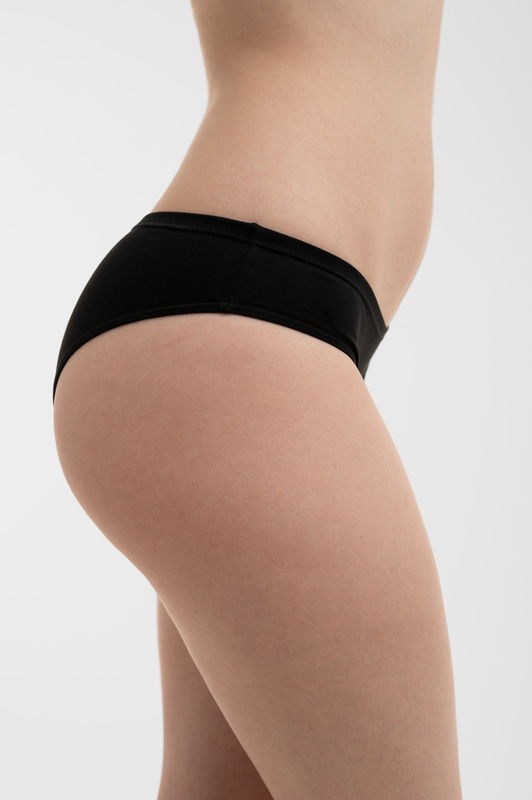 Figi damskie bawełniane czarne