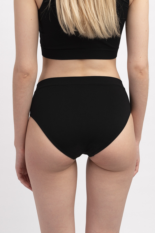 Czarne Figi z Wysokim Stanem Rubenti Everyday Bikini