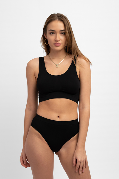 Zestaw 3 x czarne Figi z Wysokim Stanem Rubenti Everyday Bikini