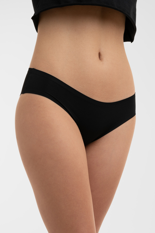 Figi bezszwowe cięte laserowo czarne